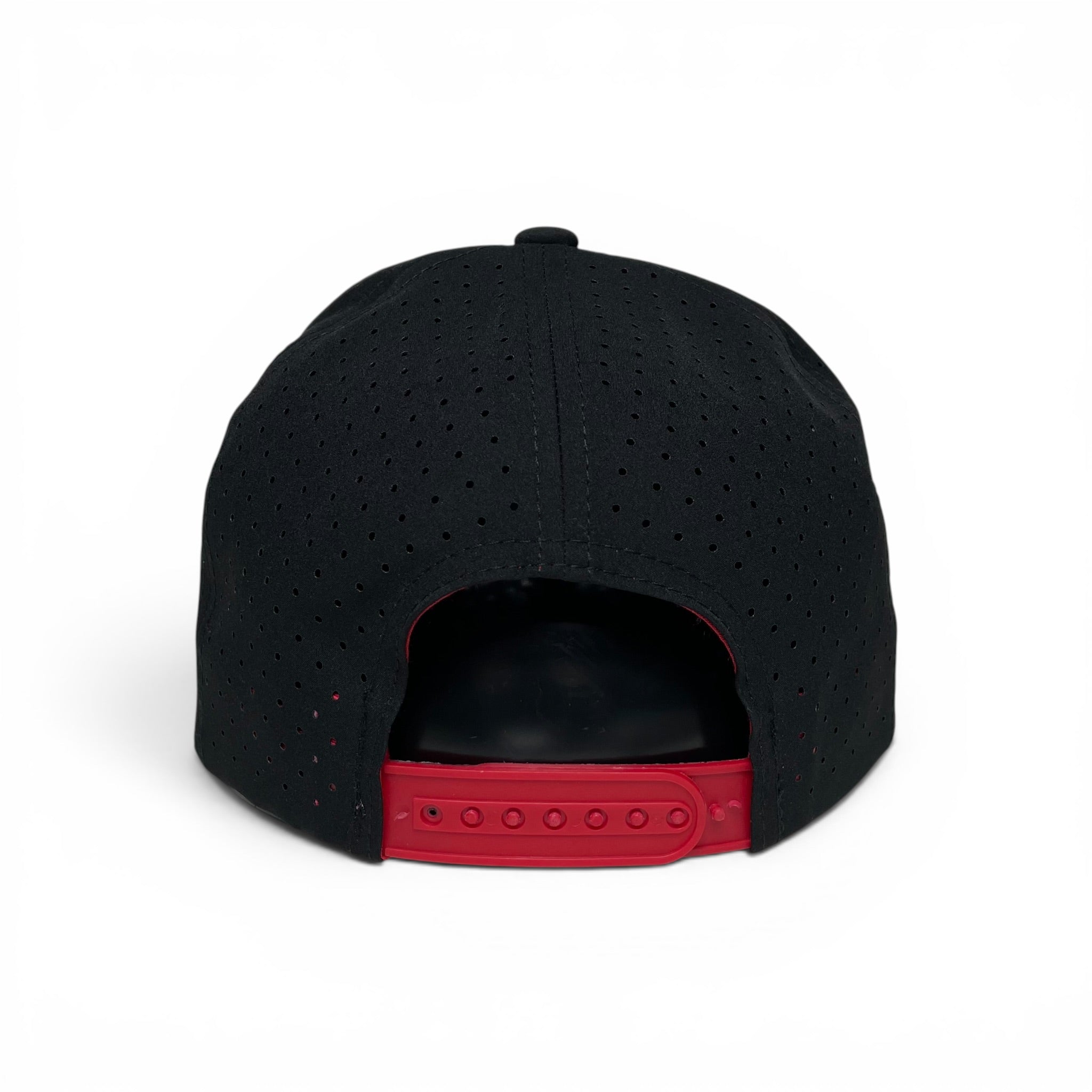 Mexico Eagle Federal Logo Snapback Hat, Black & Red, Curved Brim