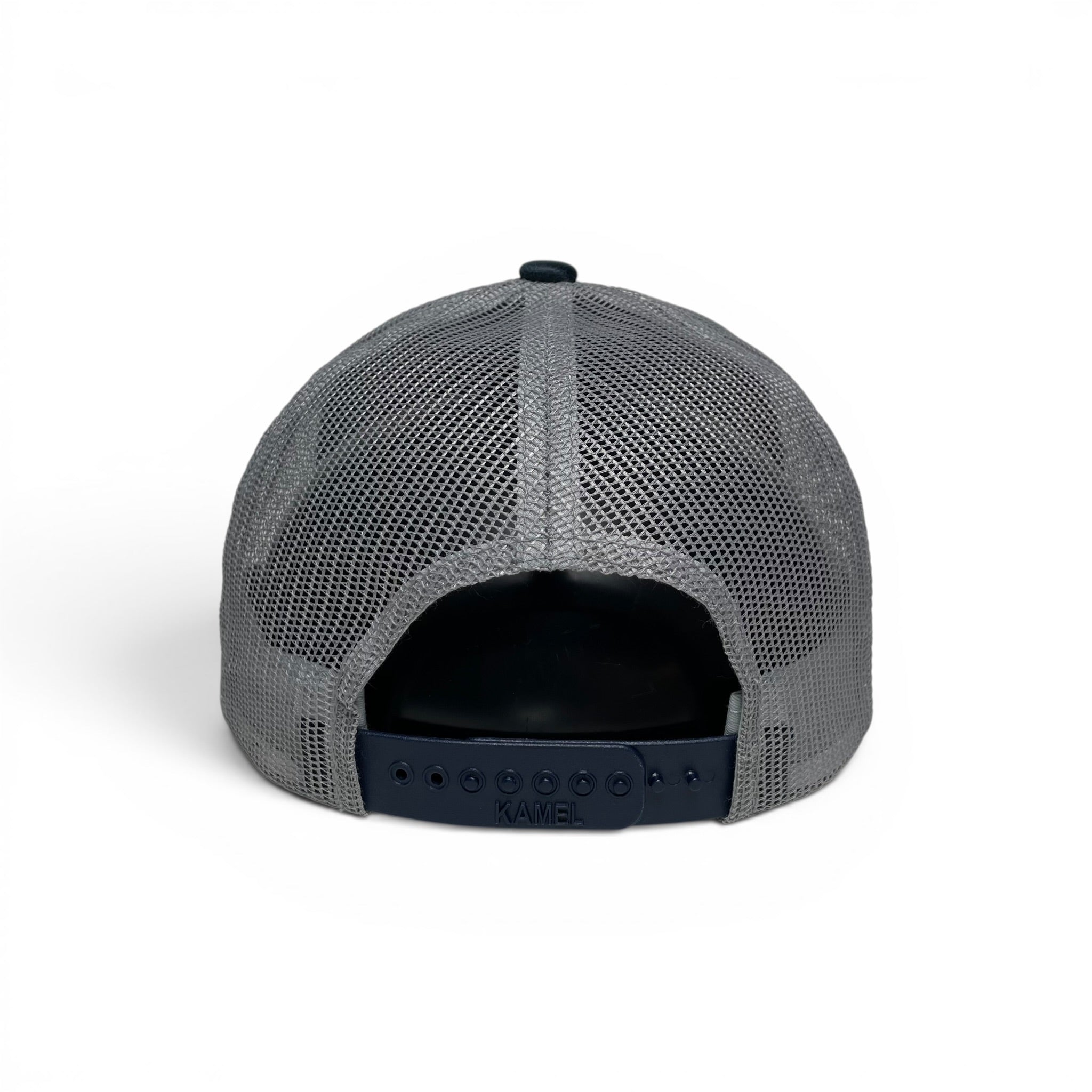 Wholesale Western Rooster Leather Patch Trucker Hat, Canvas Curved Brim