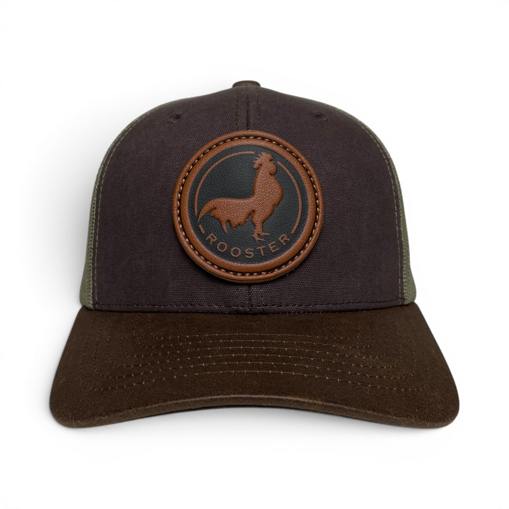 Wholesale Mexico Rooster Leather Patch Trucker Hat – Snapback
