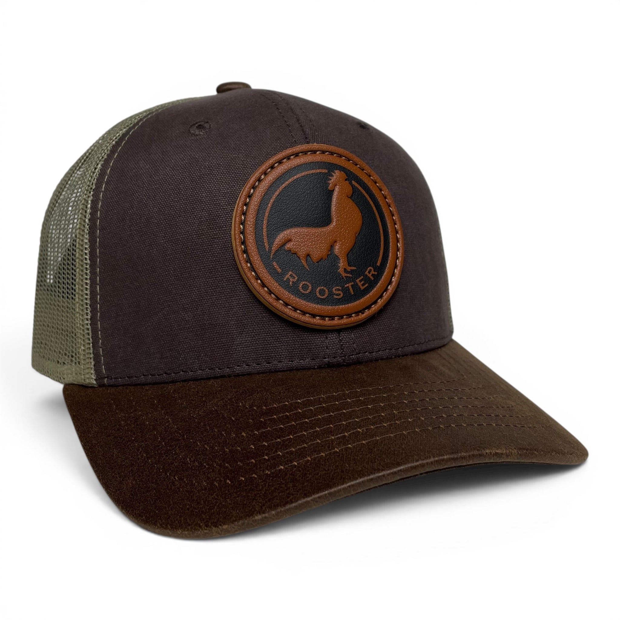 Wholesale Mexico Rooster Leather Patch Trucker Hat – Snapback
