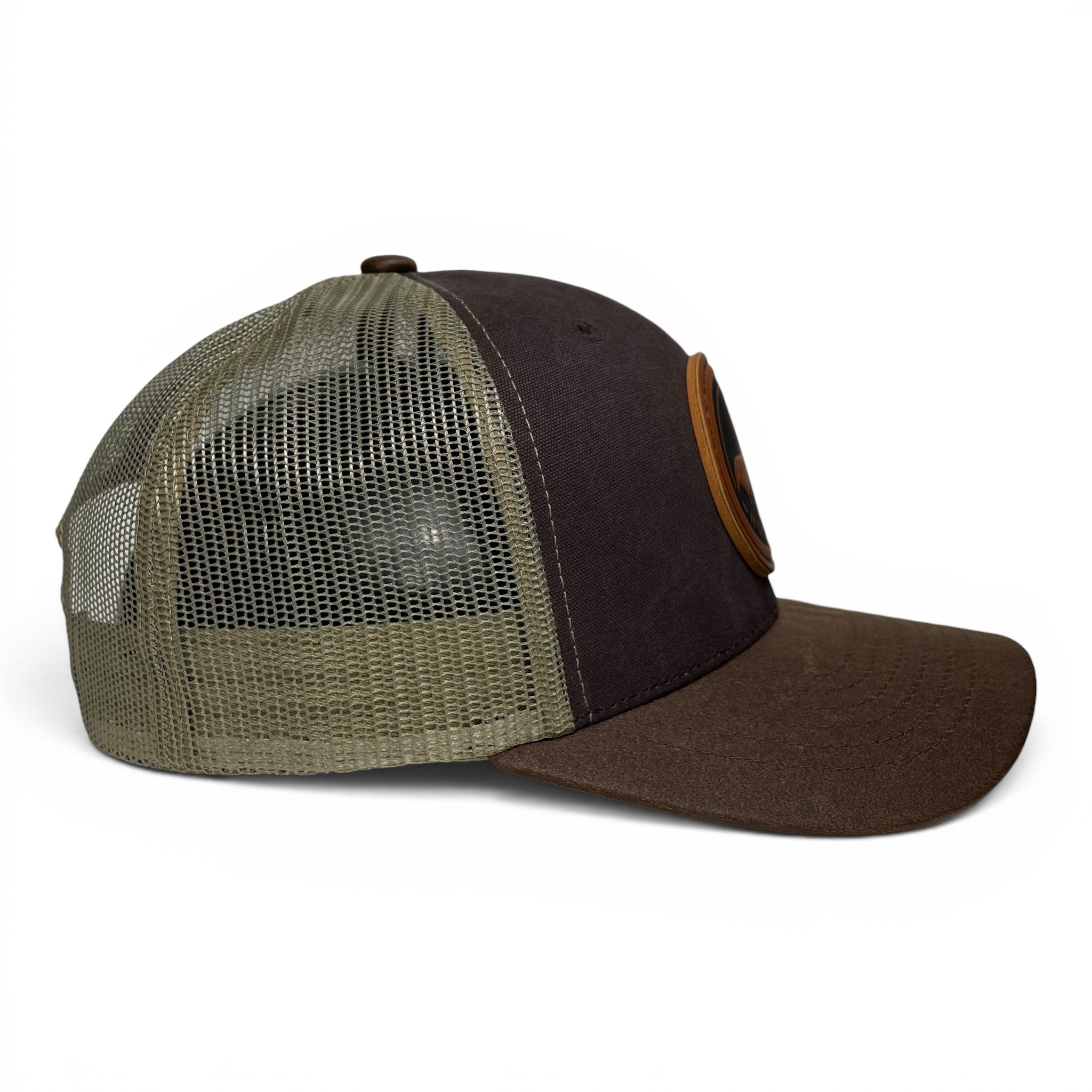 Wholesale Mexico Rooster Leather Patch Trucker Hat – Snapback