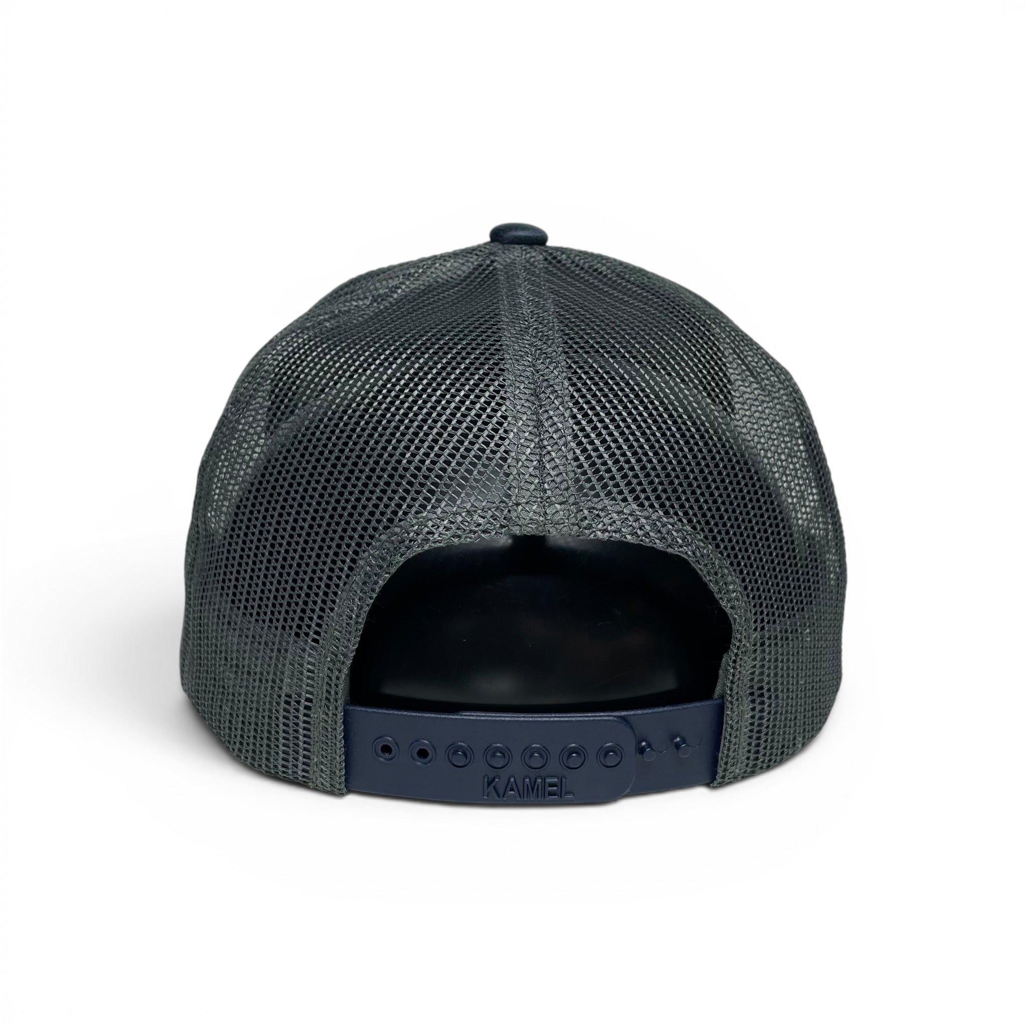 Scorpion Leather Patch Trucker Hat – Canvas Brim Snapback