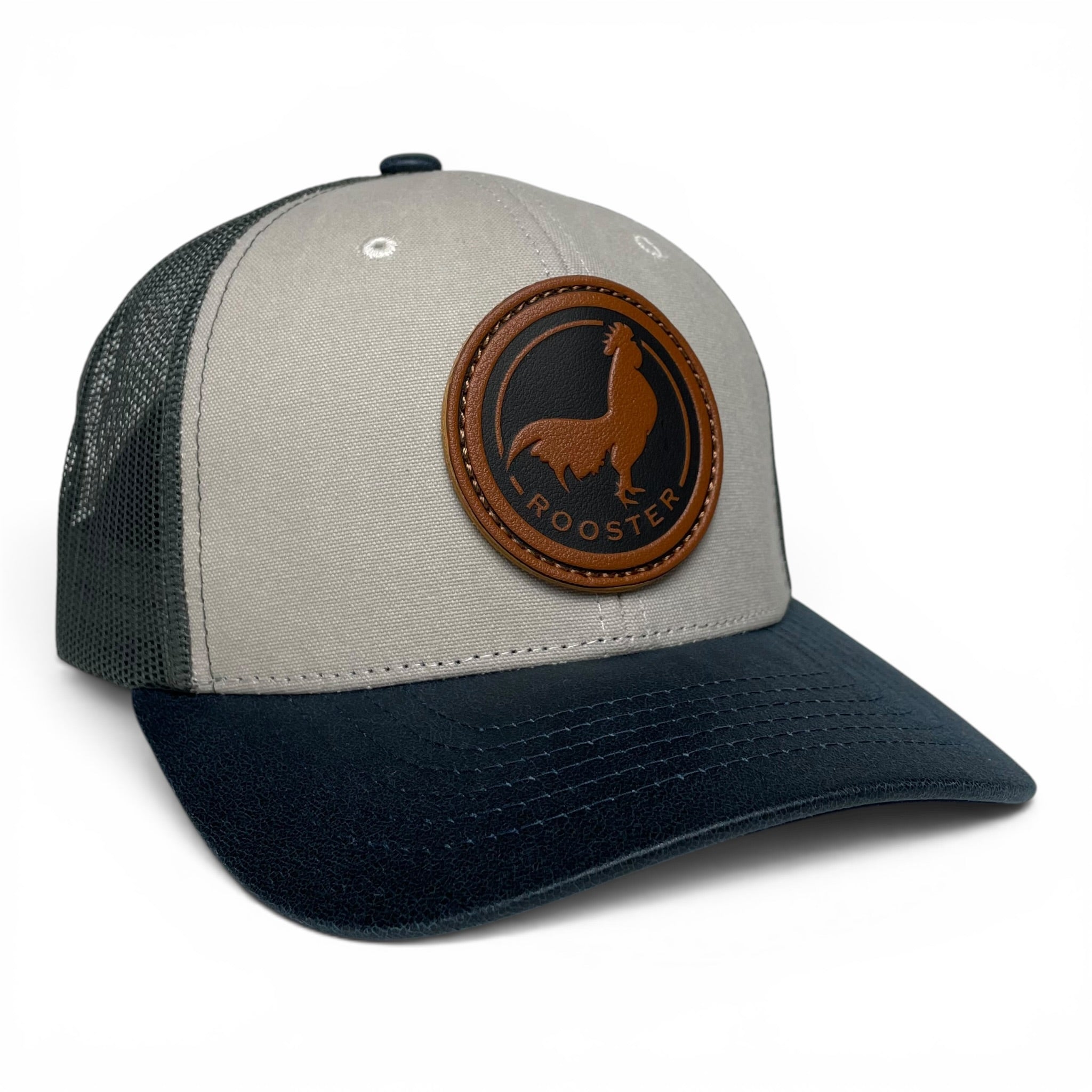 Mexico Rooster Trucker Hat – Leather Patch, Snapback, Wholesale