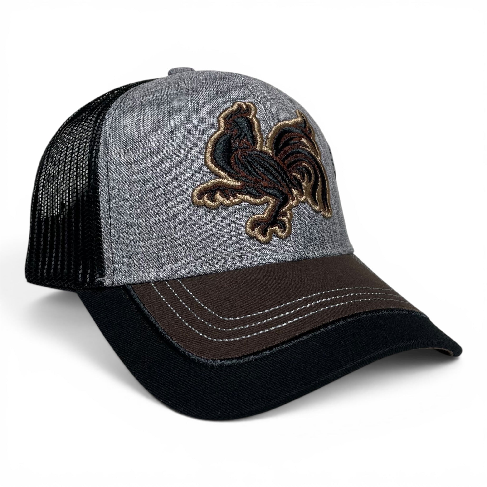 Rooster Gallo Embroidered Snapback Baseball Cap, Western Rodeo Style for Men