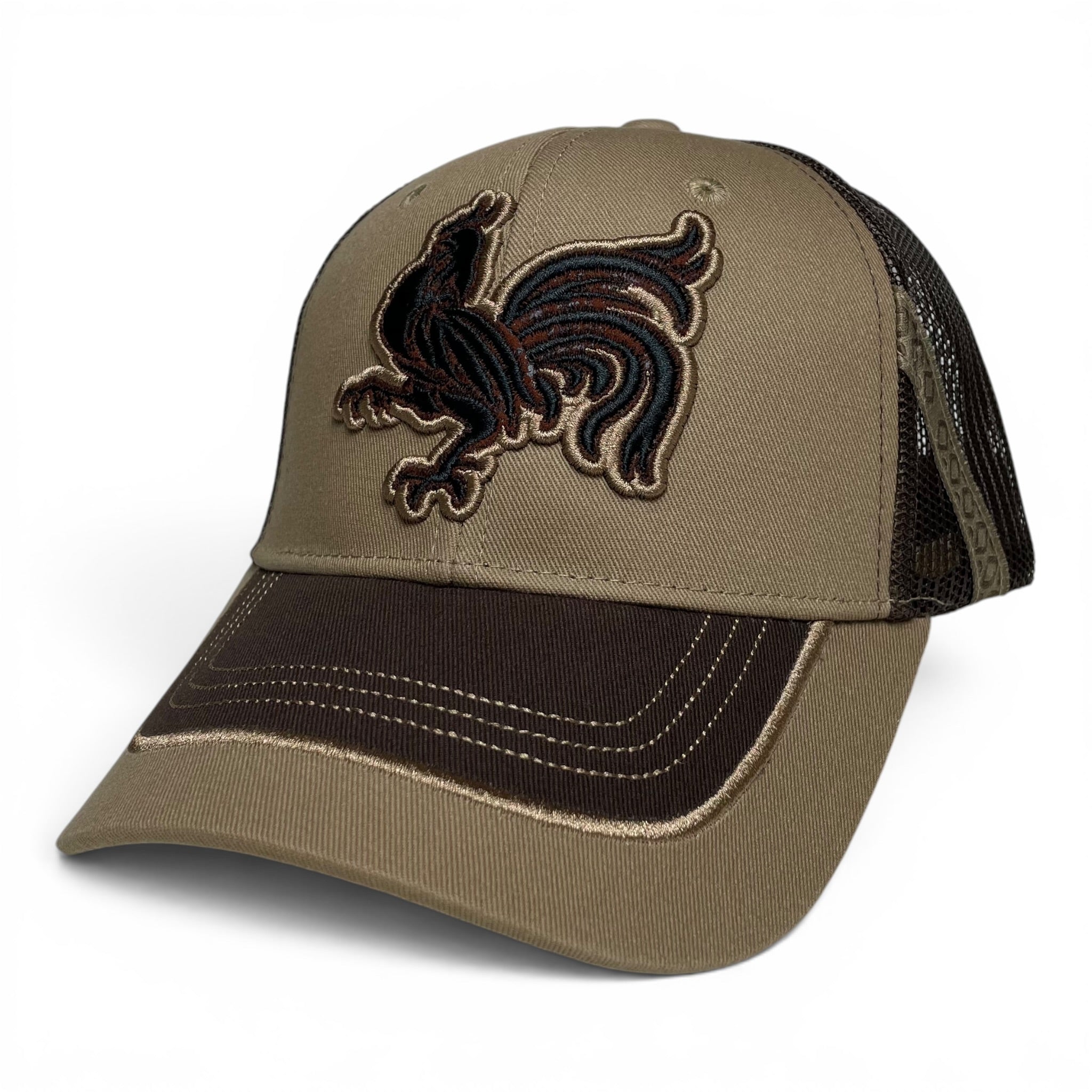Rooster Gallo Embroidered Snapback Cap, Western Rodeo Style