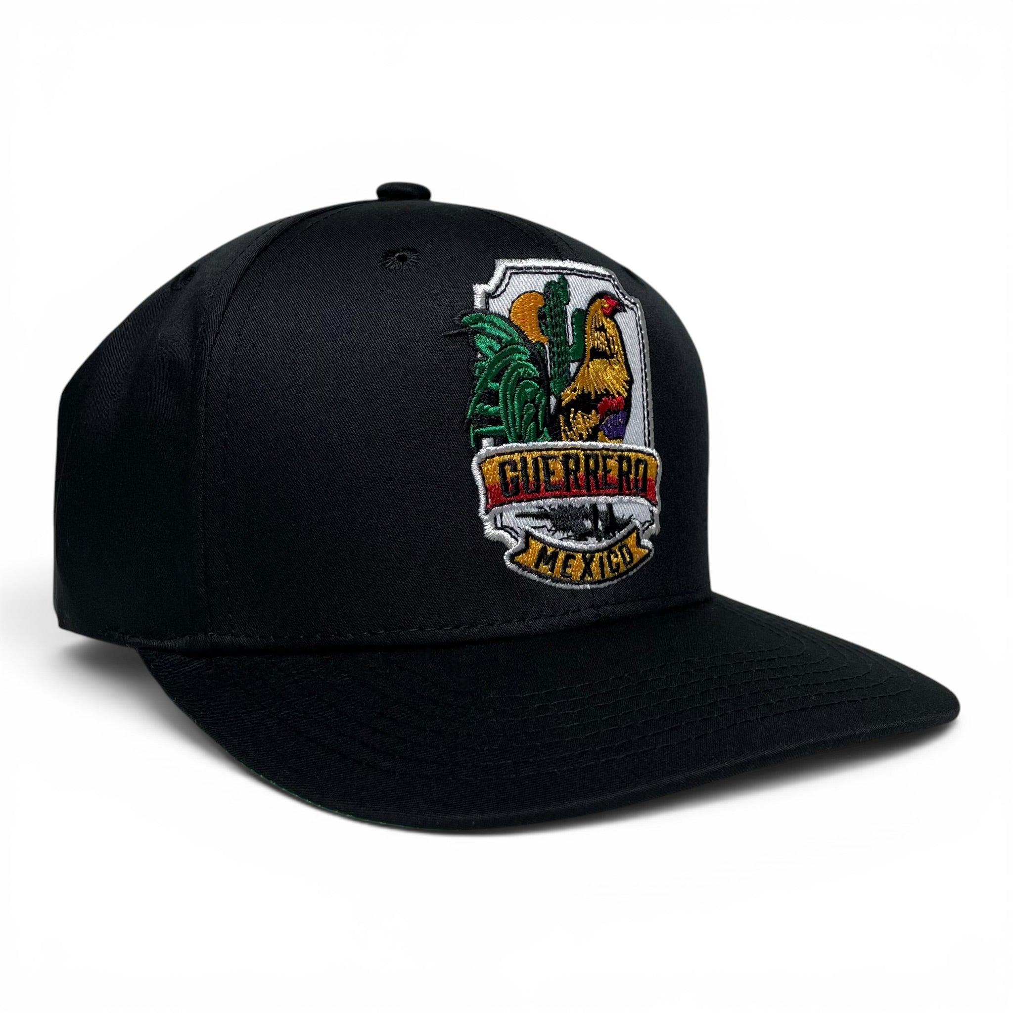 Mexico Guerrero Rooster Embroidered Snapback Baseball Cap