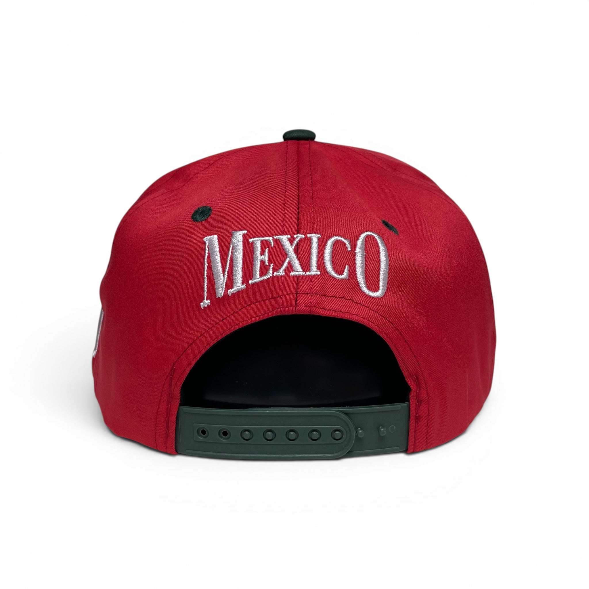 Mexico Michoacan Rooster Embroidered Snapback Baseball Cap, Red