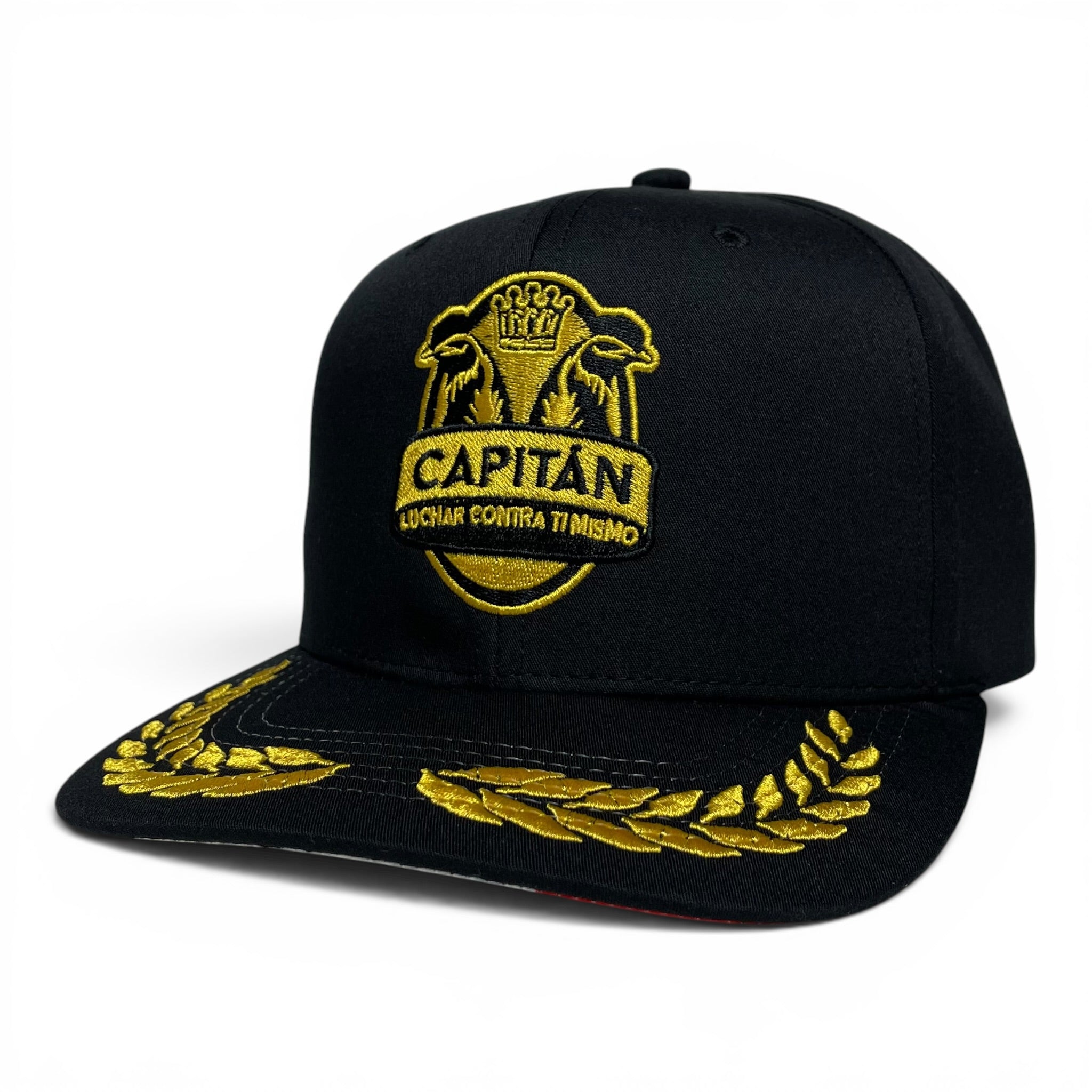 Mexico Flag Capitán Chicano Embroidered Snapback Flat Brim Cap