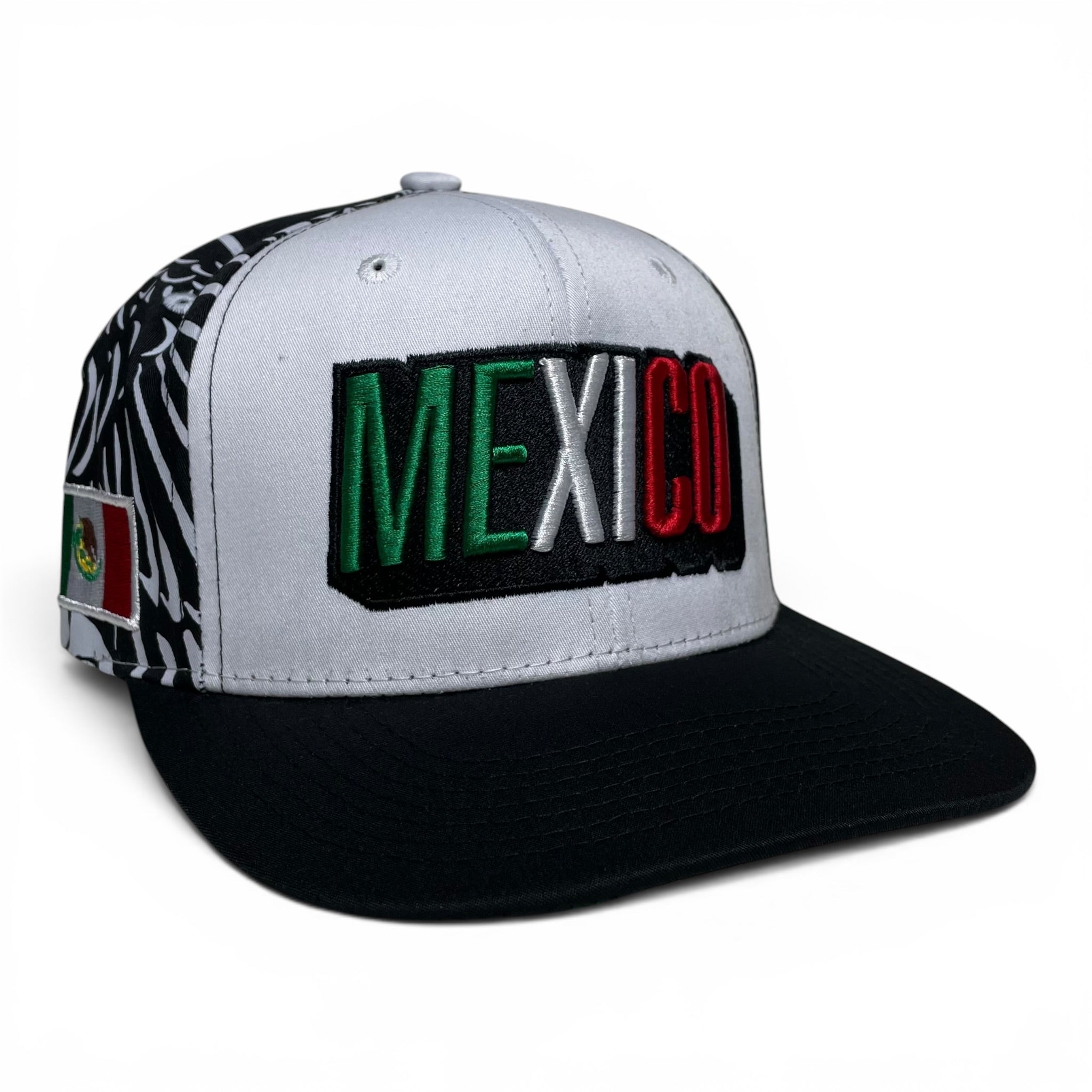 Mexico Embroidered Snapback Baseball Cap, Mexican Flag Hat