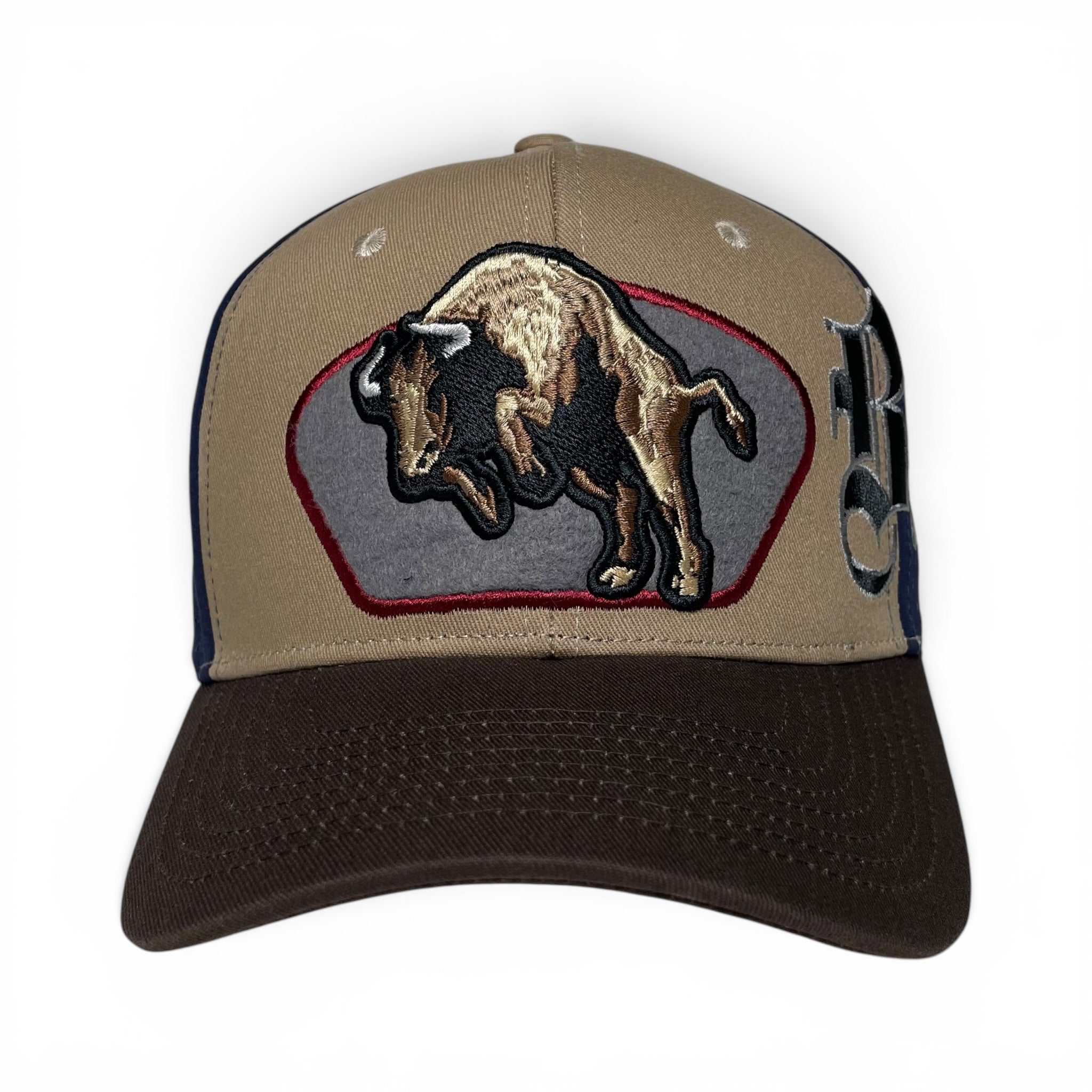Bull Embroidered Western Rodeo Style Snapback Cap