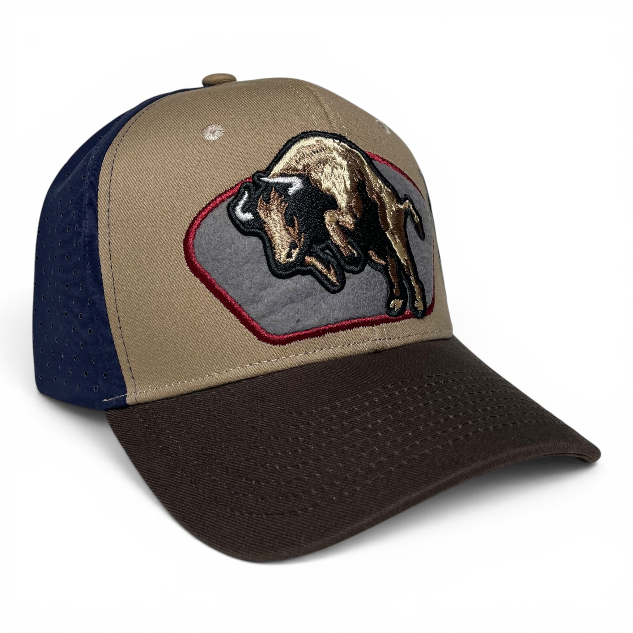 Bull Embroidered Western Rodeo Style Snapback Cap