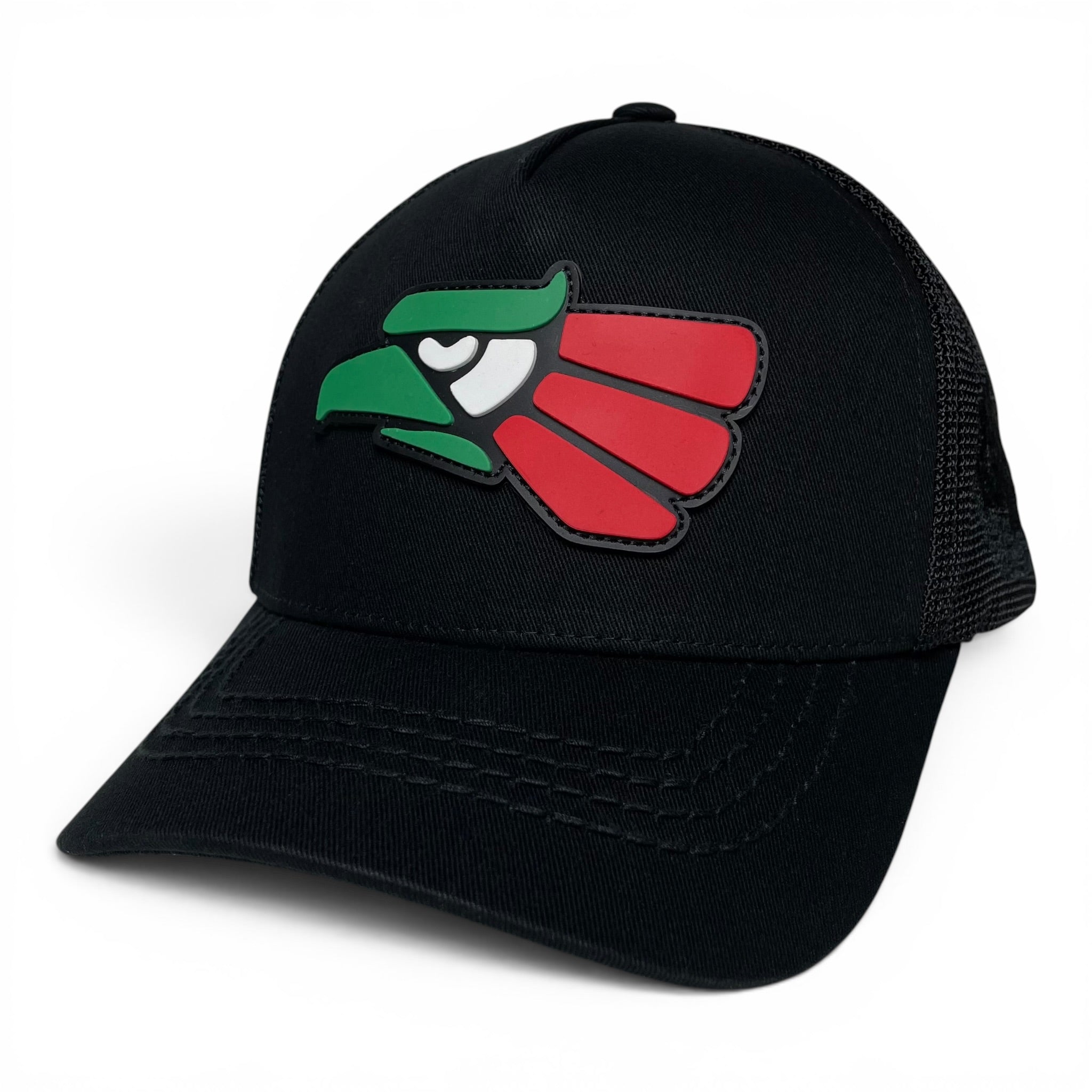 Hecho en Mexico PVC Eagle Patch Mesh Back Baseball Cap