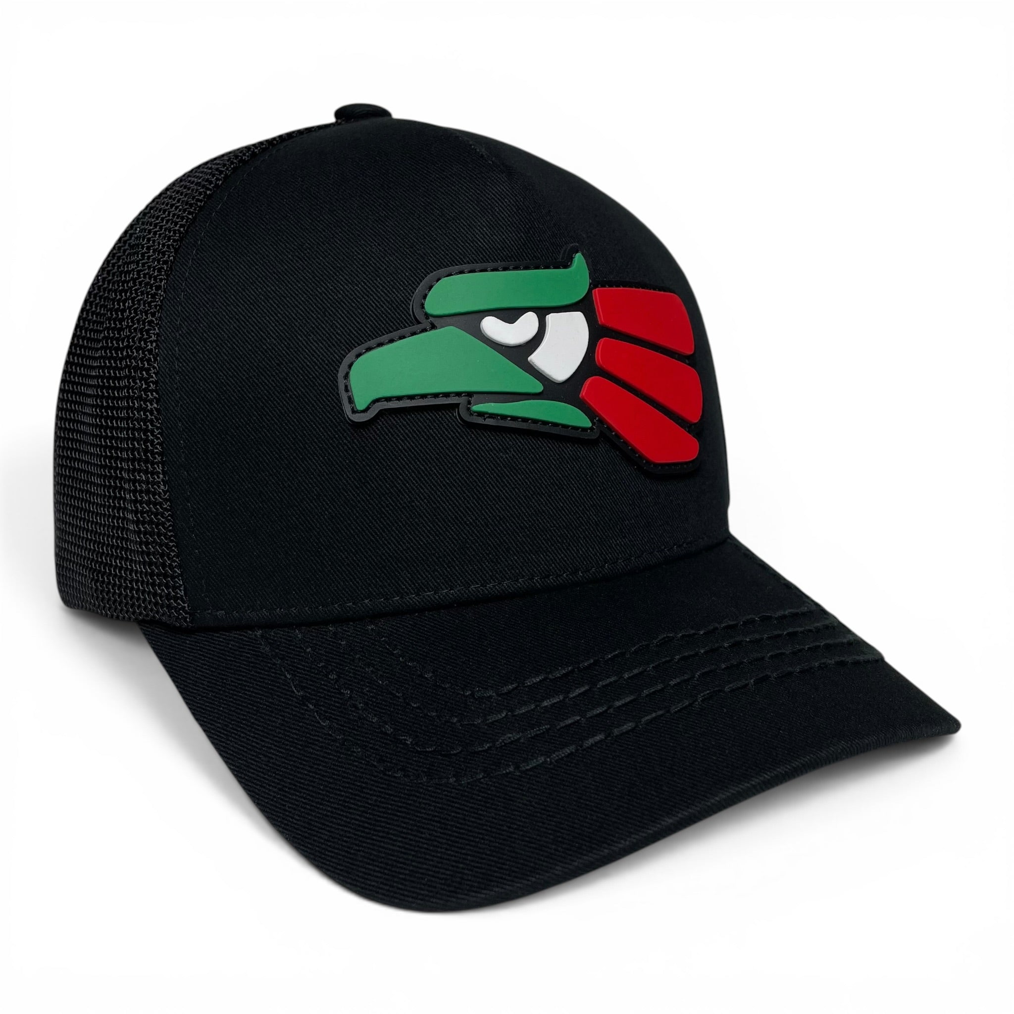 Hecho en Mexico PVC Eagle Patch Mesh Back Baseball Cap