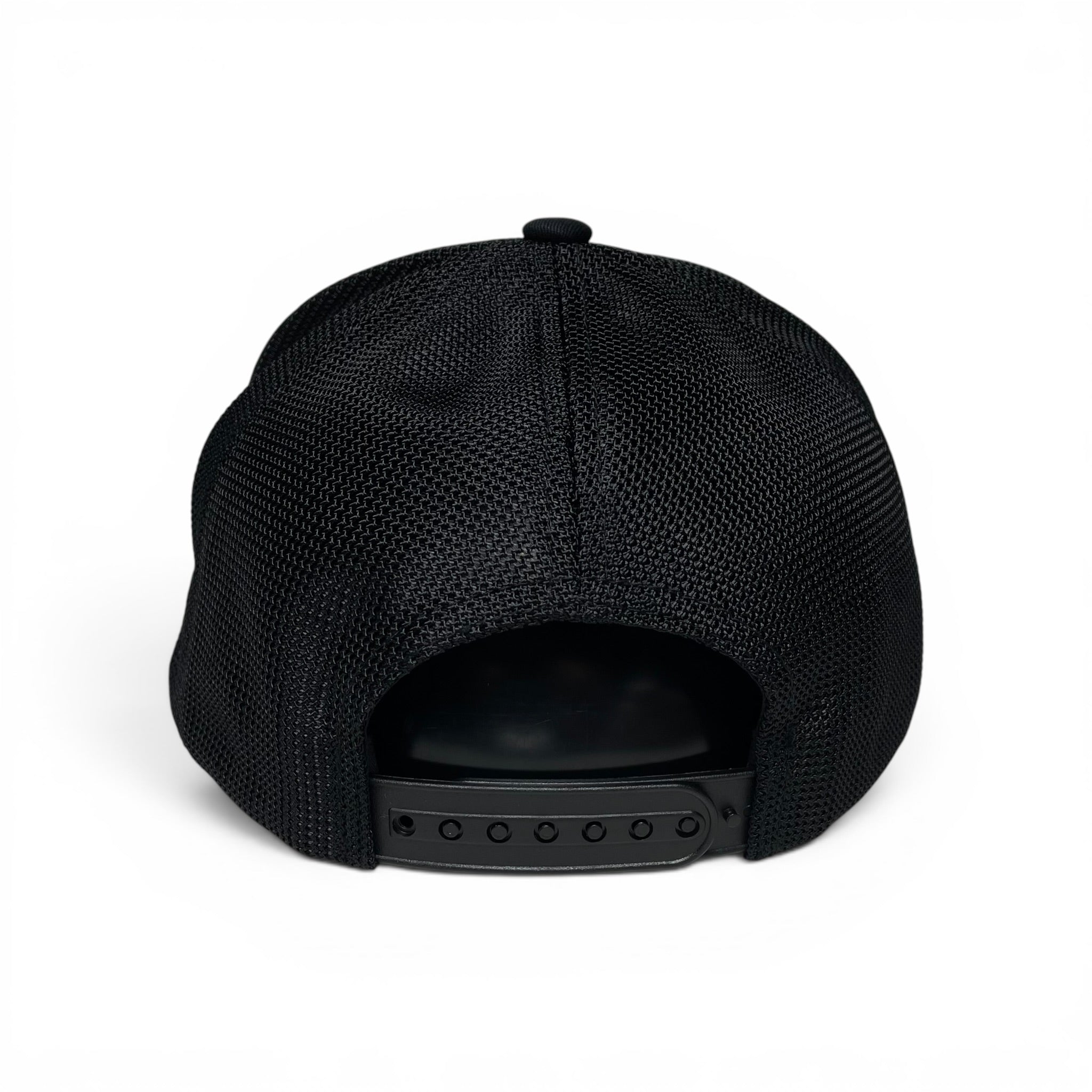 Hecho en Mexico PVC Eagle Patch Mesh Back Baseball Cap – White/Black