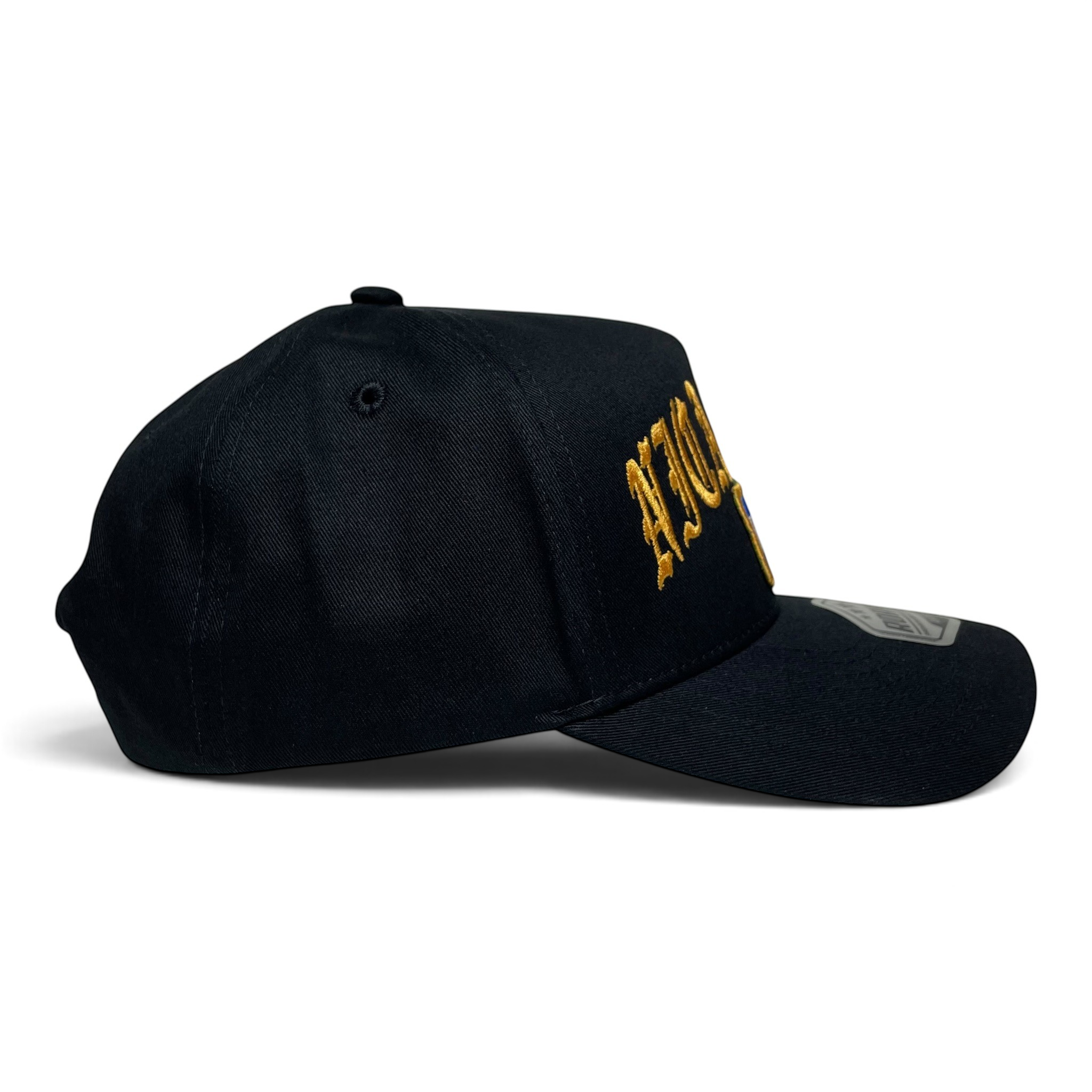 Nicaragua Embroidered Black Adjustable Curved Brim Baseball Cap