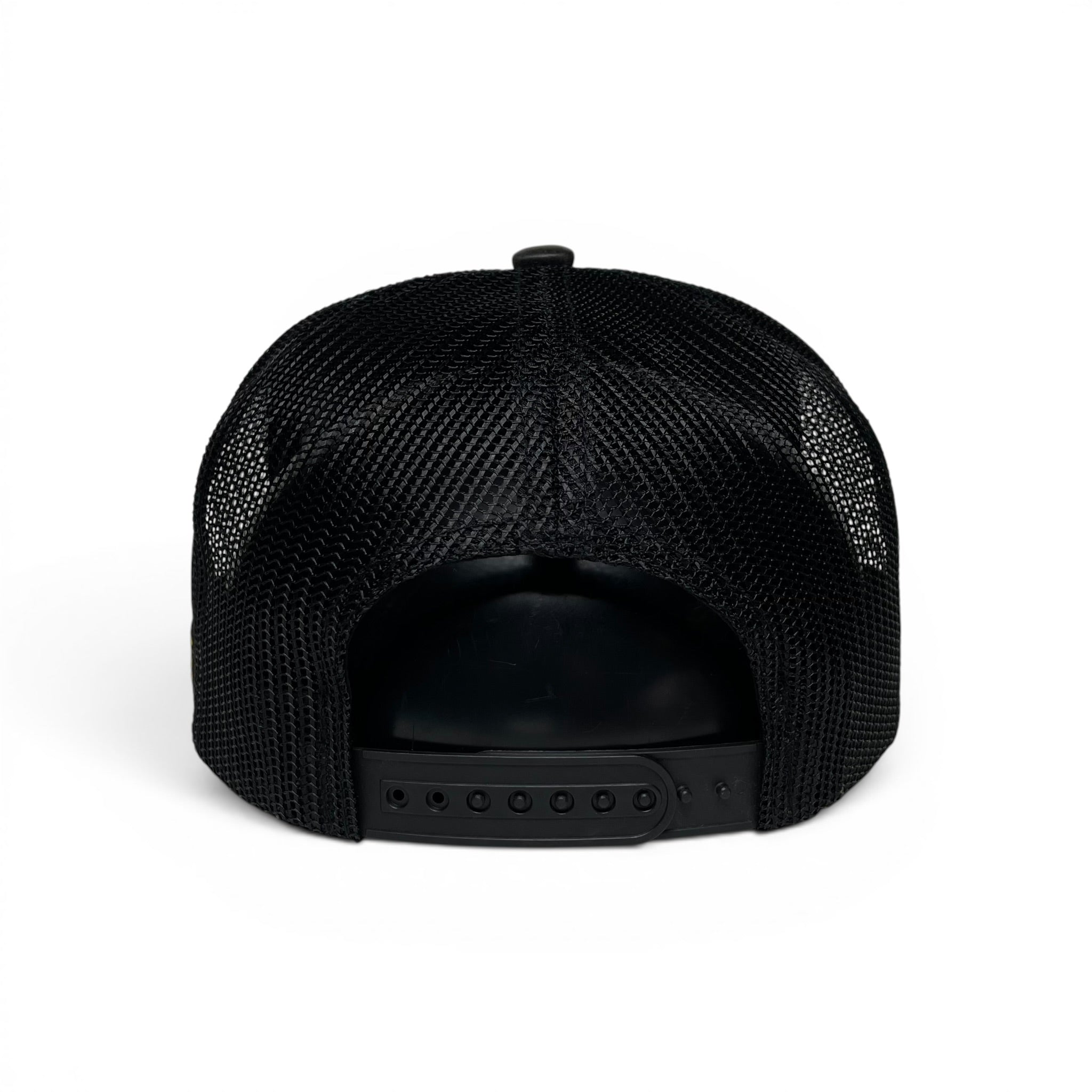 Western Cowboy Horse Patch Black Mesh Back Trucker Hat