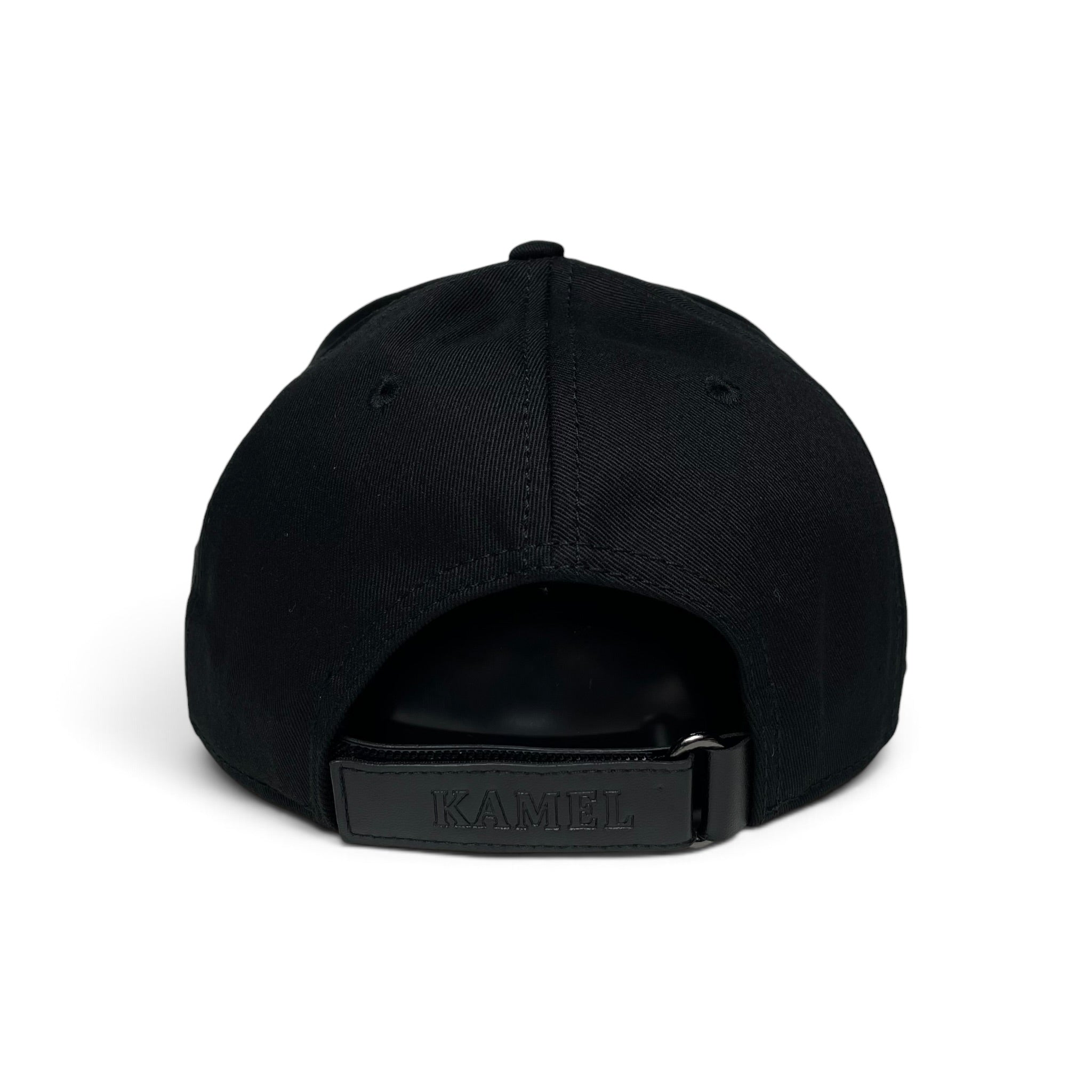 Horse & Free Spirit Emblem Black Western Baseball Cap Curved Visor