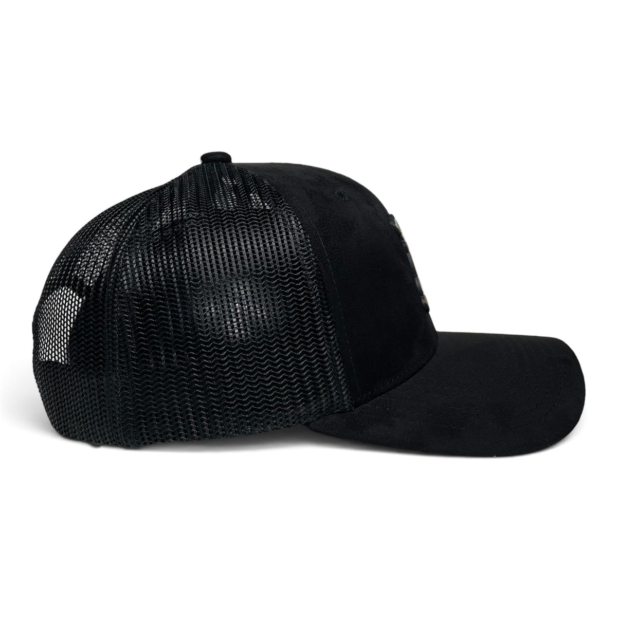 Bulldog Rubber Patch Baseball Snapback Hat with Mesh Back