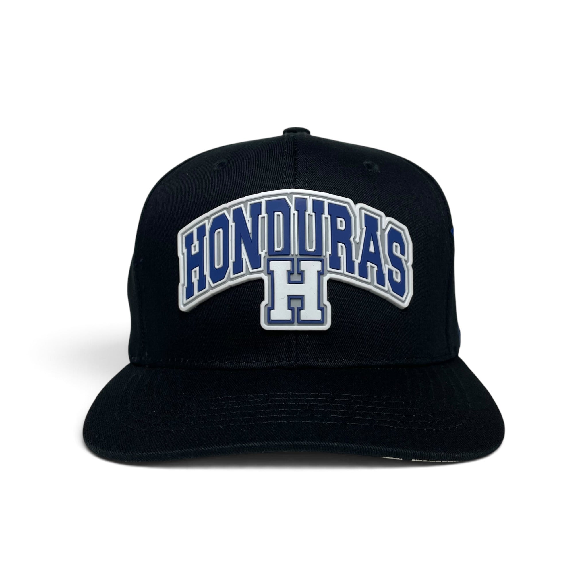 Honduras 3D Rubber Patch Black Snapback Baseball Cap