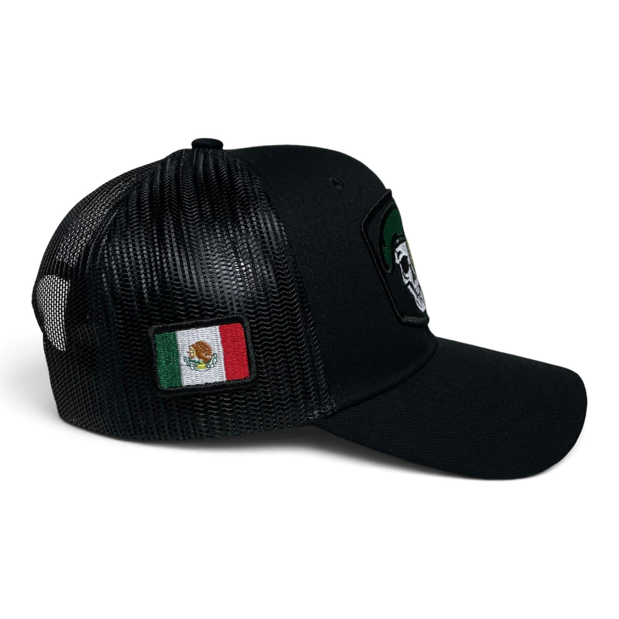GAFES Mexico Fuerzas Especiales Camo Snapback Hat with PU Leather Brim