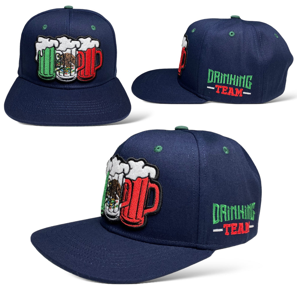 Drinking Team Mexico Beer Adjustable Baseball Hat Snapback Cap