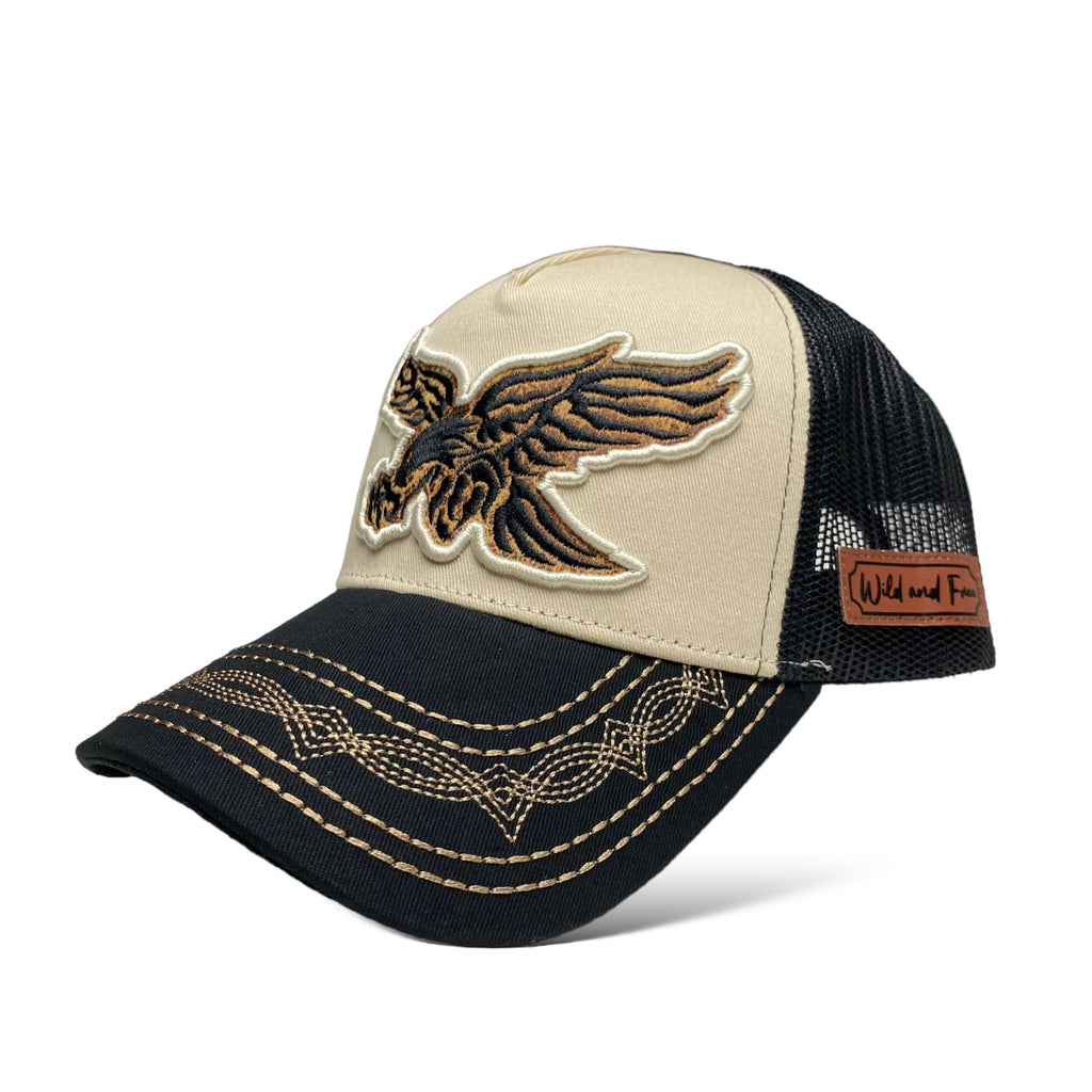 Eagle Embroidered Patch Trucker Baseball Cap / Wester Hat for Men