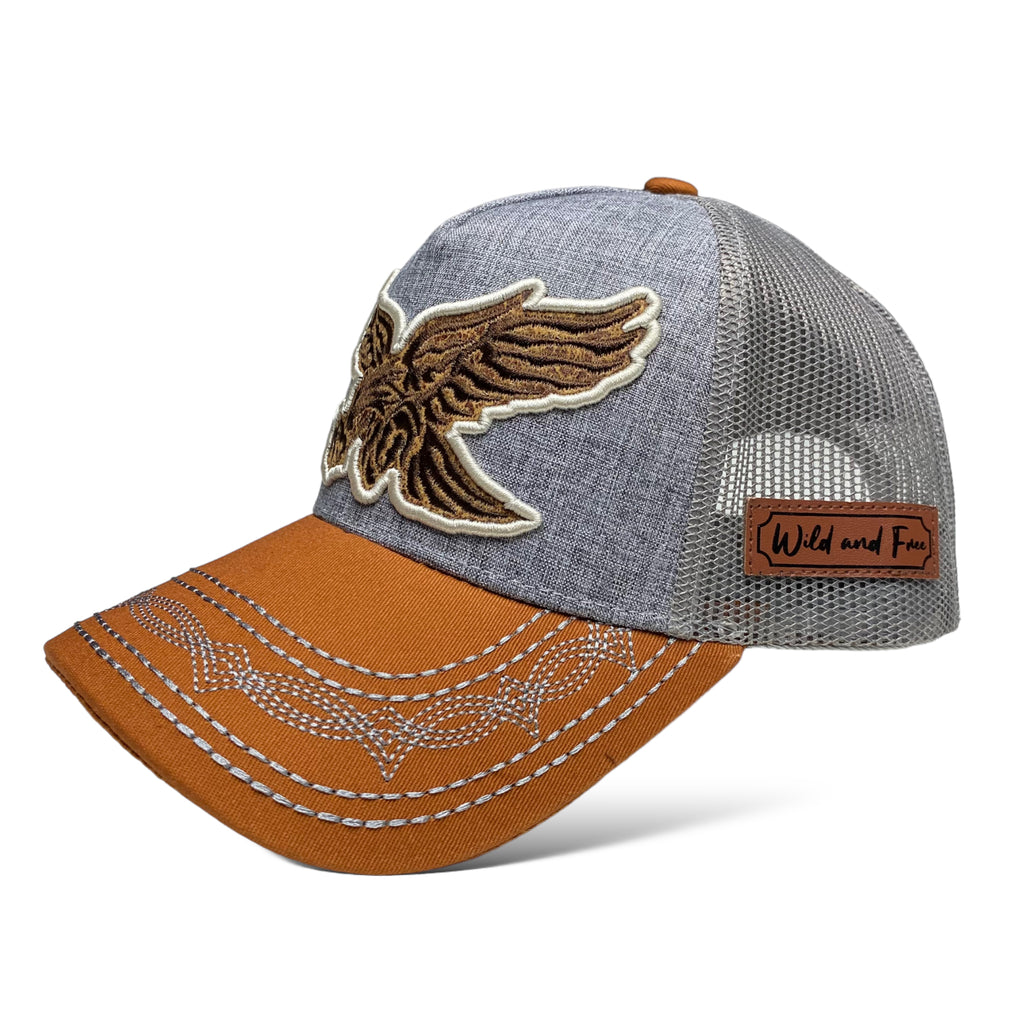 Eagle Embroidered Patch Trucker Baseball Cap / Wester Hat for Men