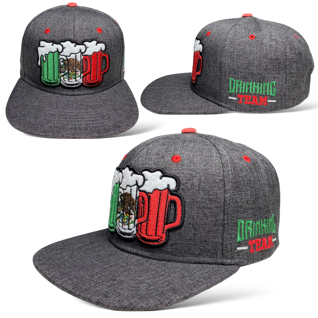 Drinking Team Mexico Beer Adjustable Baseball Hat Snapback Cap