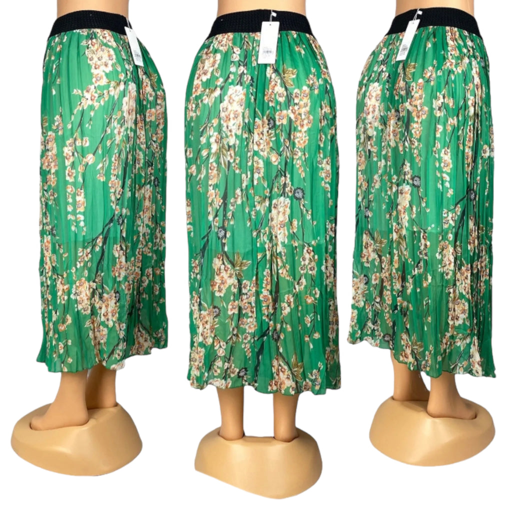 Women's Floral Print Summer Ankle Length Skirt