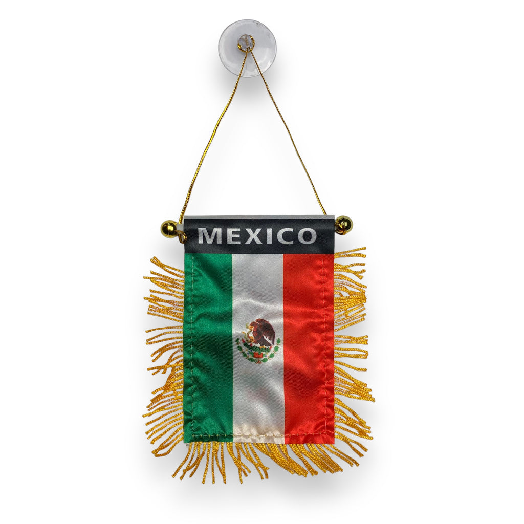 Mexico Flag, Mini Banner, Car Mirror, Window New