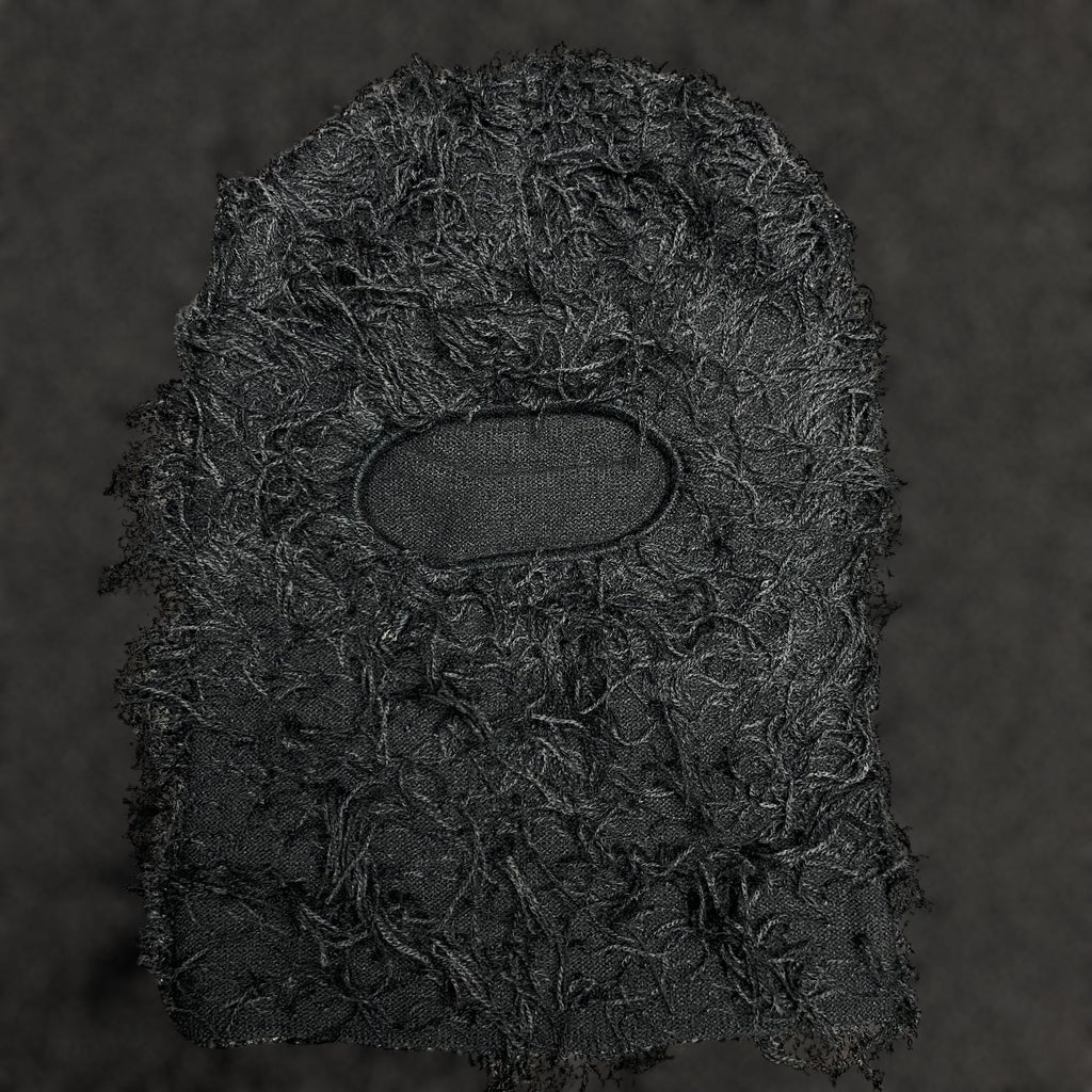 Distressed Knit Full-Face Balaclava Ski Mask: Unisex Winter Beanie Hat