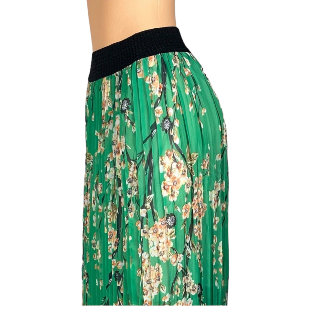 Women's Floral Print Summer Ankle Length Skirt