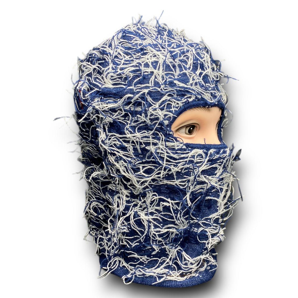 Distressed Knit Full-Face Balaclava Ski Mask: Winter Beanie Hat for Men and Women