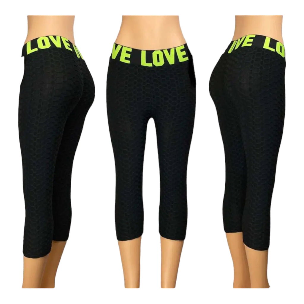 Women Capri Yoga Pants, Workout, Gym, Running, Leggings