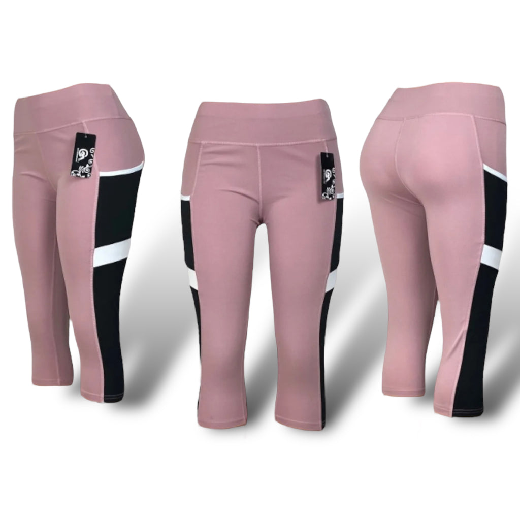 Women's Capri Pants Yoga Gym Casual Running Jogging Capri Leggings