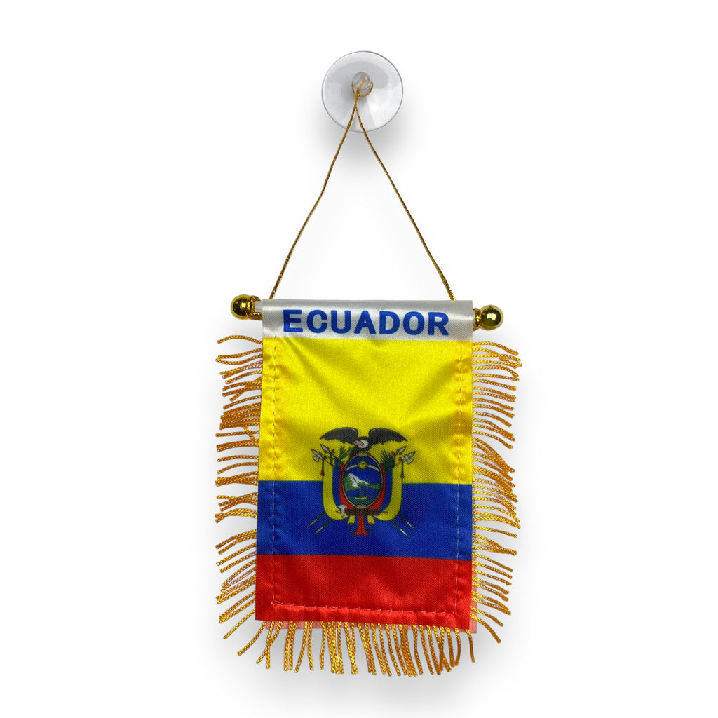 Ecuador Flag, Mini Banner, Car Mirror, Window