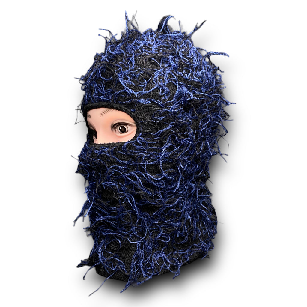 Distressed Knit Full-Face Balaclava Ski Mask: Winter Beanie Hat for Men and Women