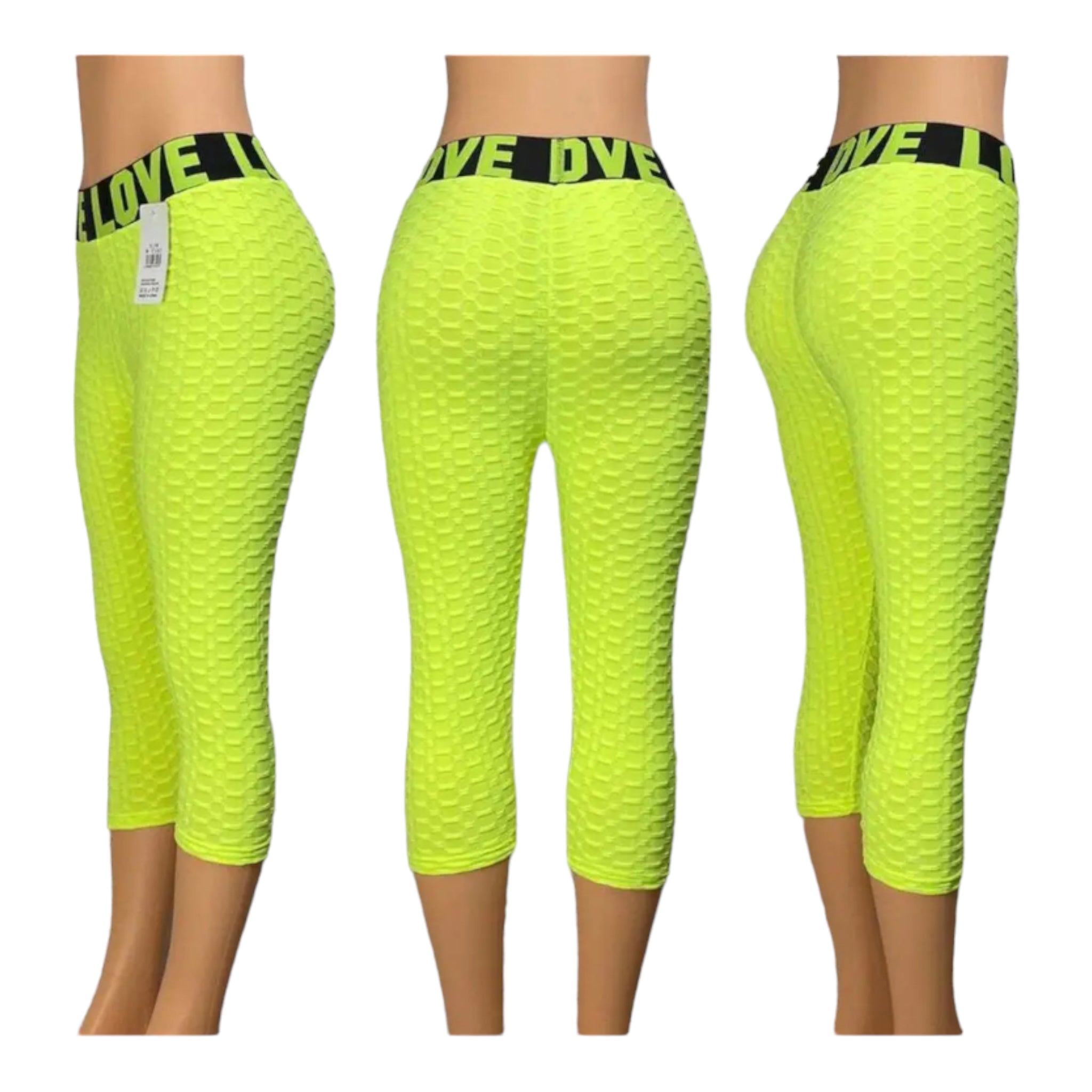 Women Capri Yoga Pants Workout Gym Running Leggings 