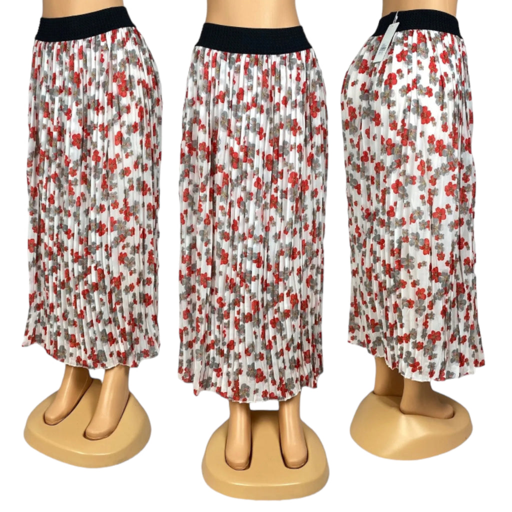 Women's Floral Print Summer Ankle Length Skirt