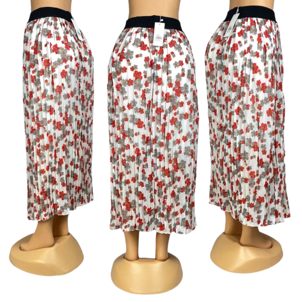 Women's Floral Print Summer Ankle Length Skirt