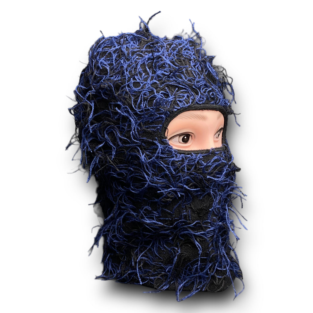 Distressed Knit Full-Face Balaclava Ski Mask: Winter Beanie Hat for Men and Women