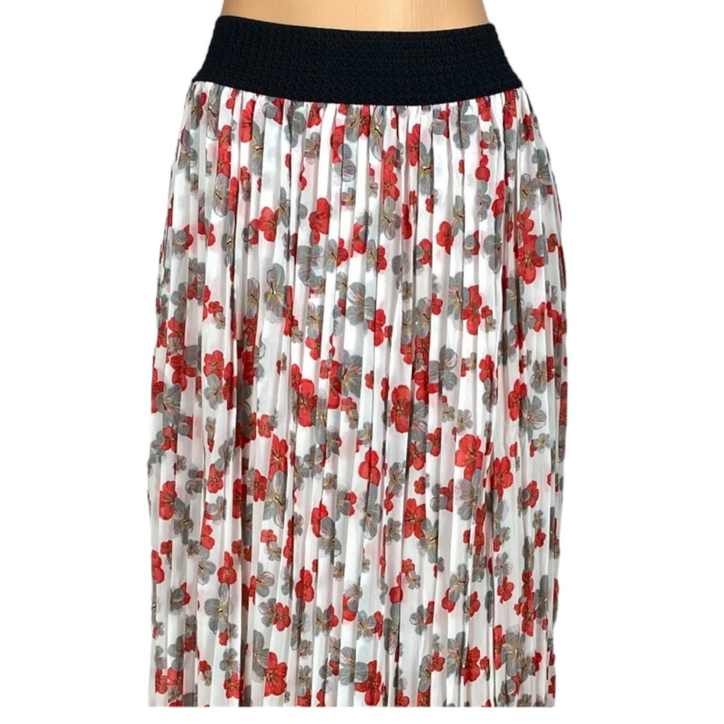 Women's Floral Print Summer Ankle Length Skirt