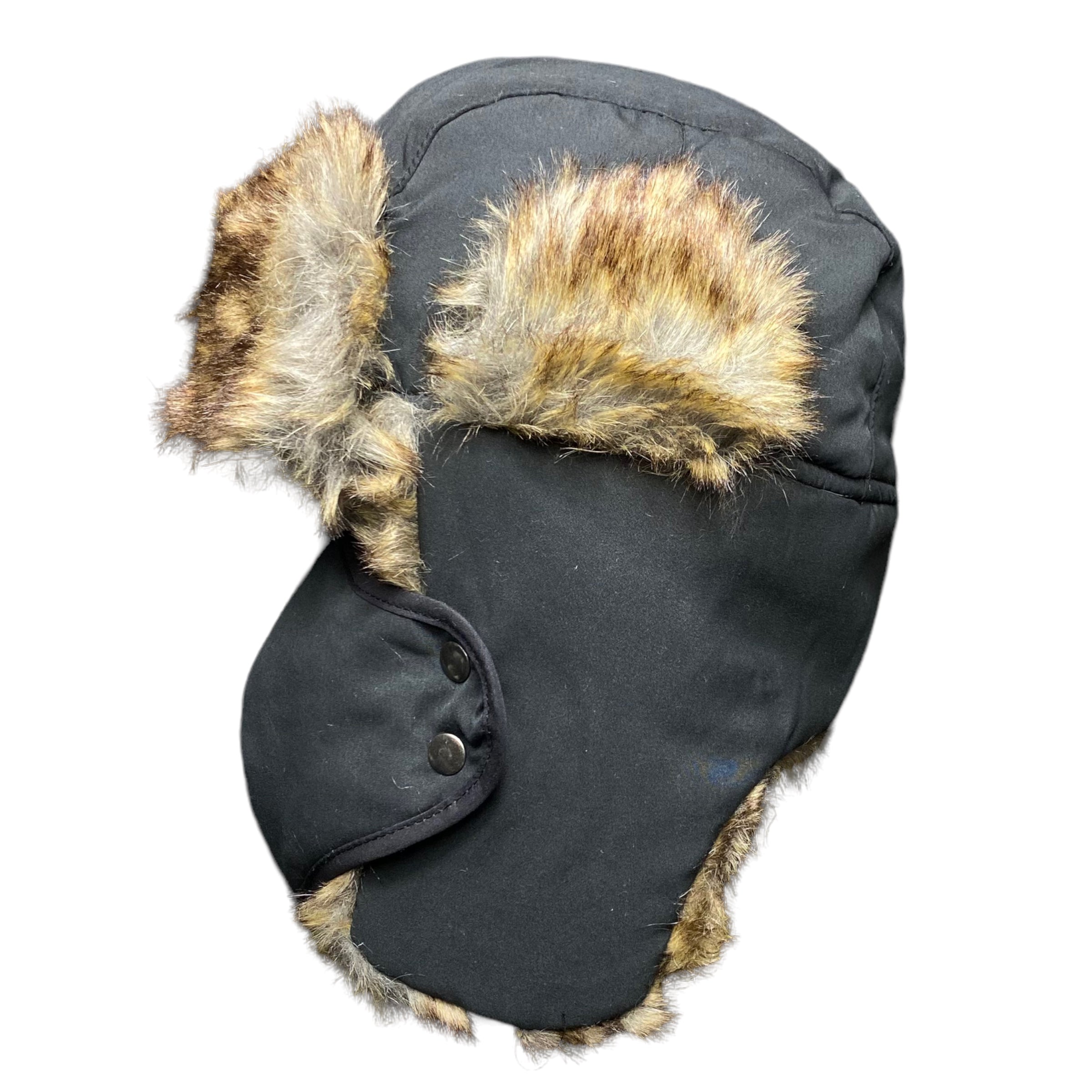 Screamer Women's Magnolia Earflap Hat - Faux Fur Lined & Cuffed, Hand Knit With Faux Fur Pom, Winter Beanie