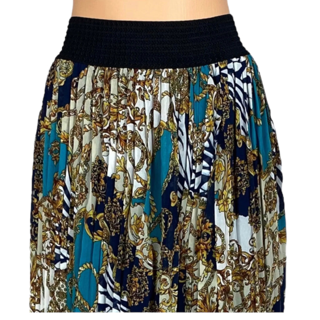 Women's Floral Print Summer Ankle Length Skirt