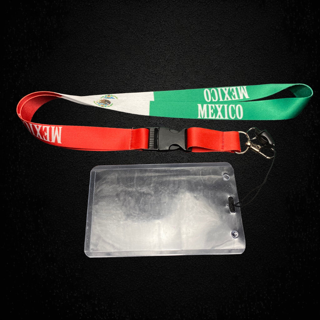 Mexico Flag Lanyard Keychain ID Holder Neck Strap Lanyards