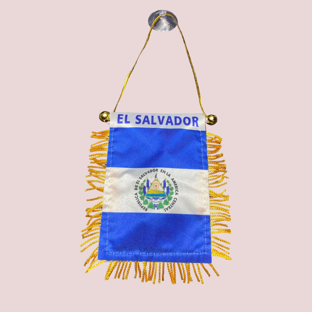 El Salvador Flag, Mini Banner, Car Mirror, Window flag