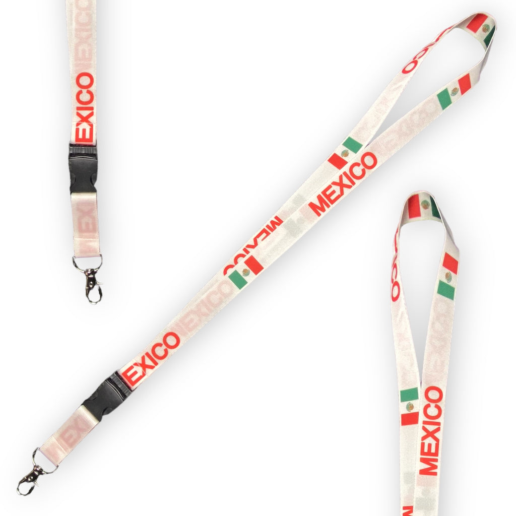 Mexico Flag Lanyard Keychain Mexican Flag Keyholder New