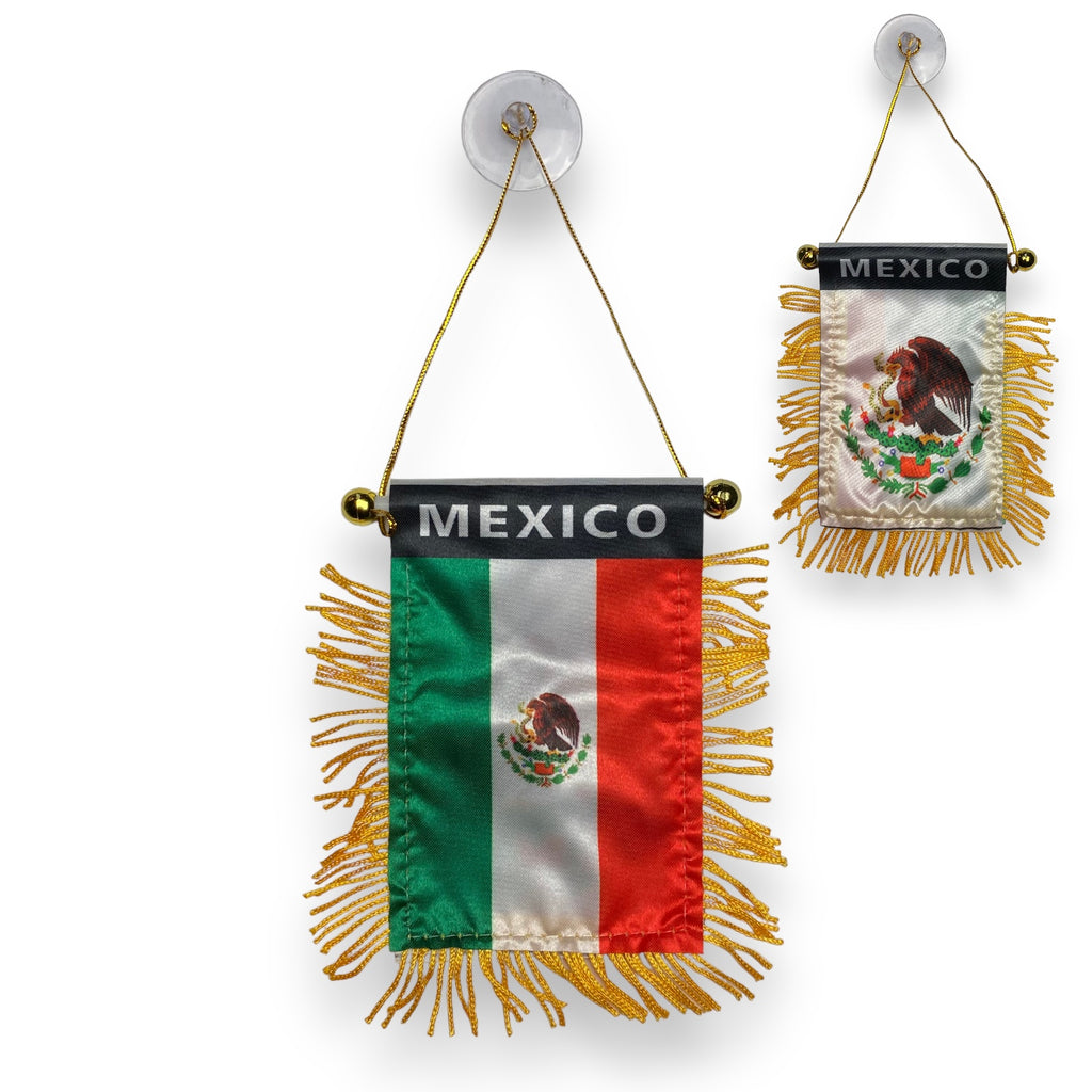 Mexico Flag, Mini Banner, Car Mirror, Window New