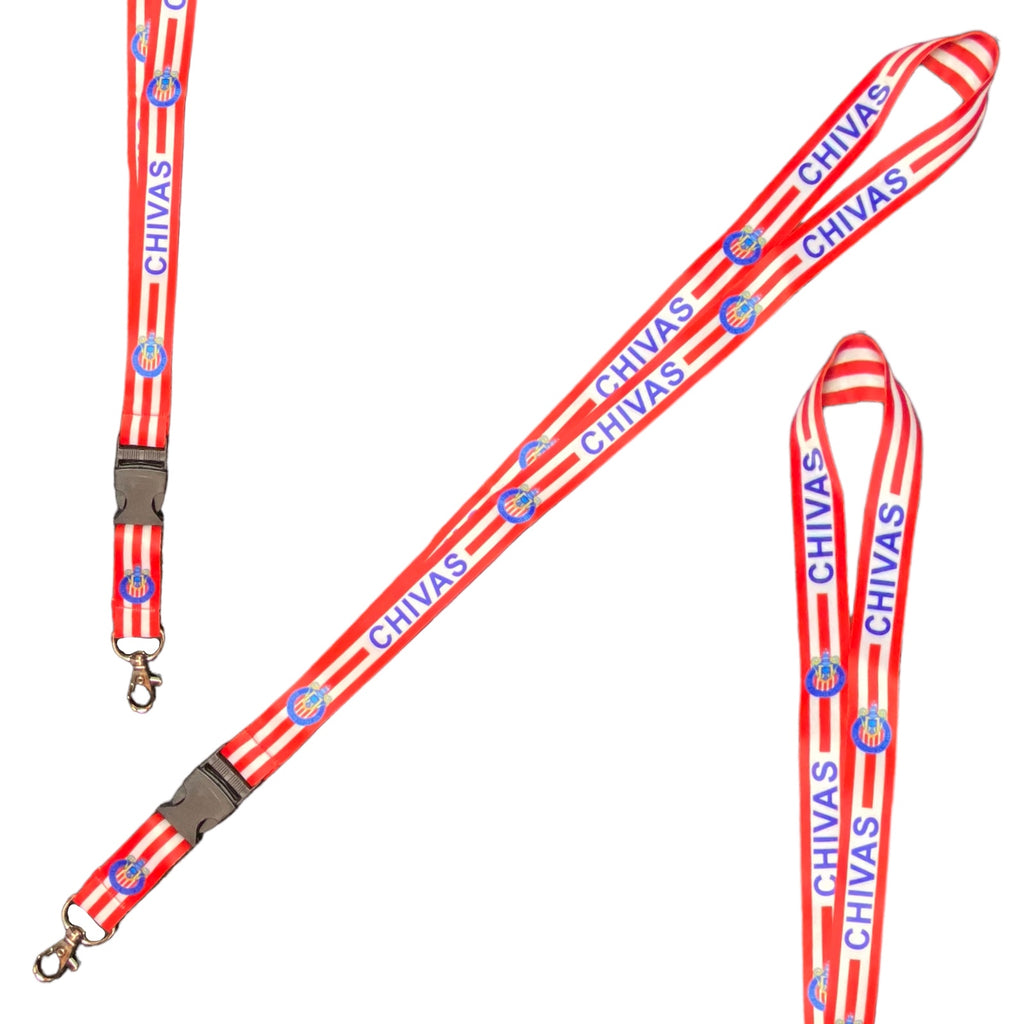 Chivas Guadalajara Mexico Lanyard Keychain Llavero Soccer