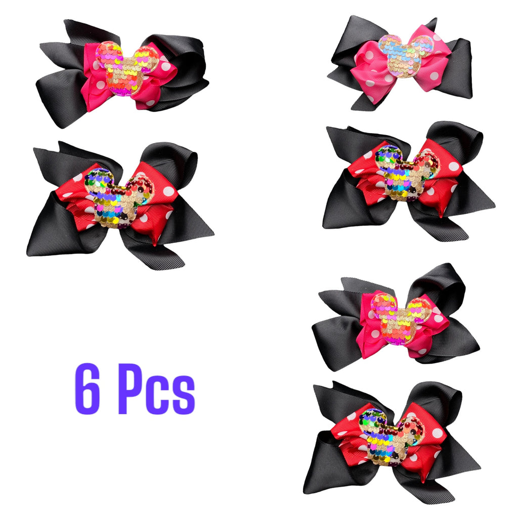 6 Pcs Hair Bows Clips Accessories for Girls Toddlers Kids